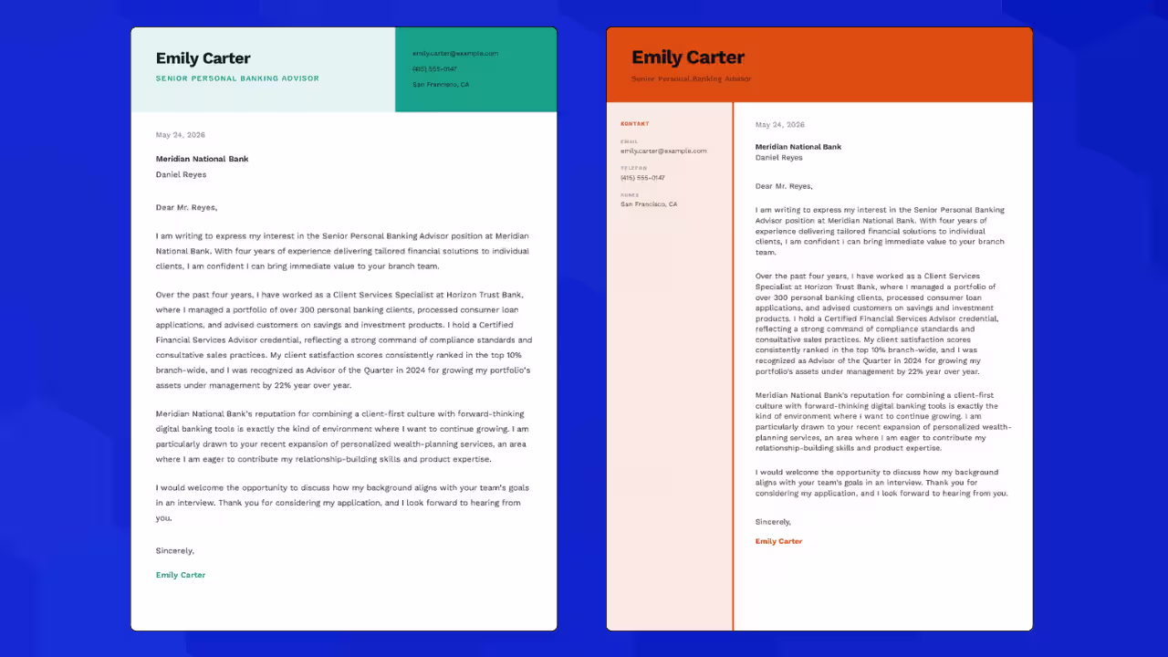 Write a cover letter