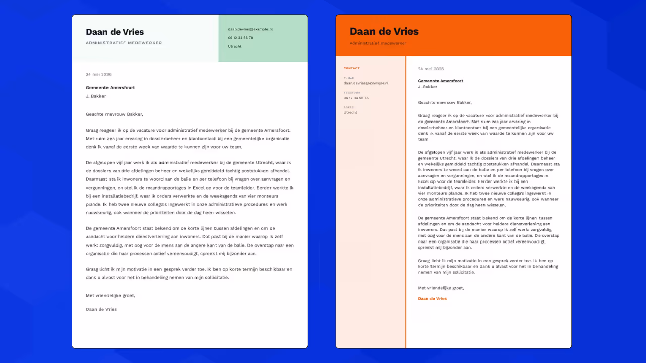 Motivatiebrief schrijven