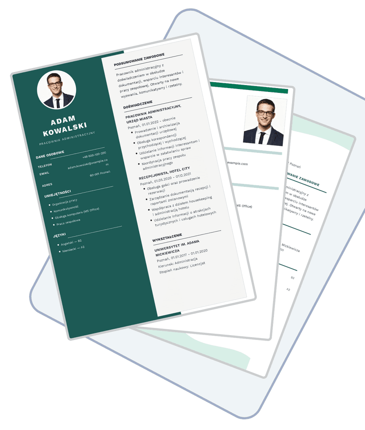 Generator CV online — przykładowe CV stworzone w narzędziu