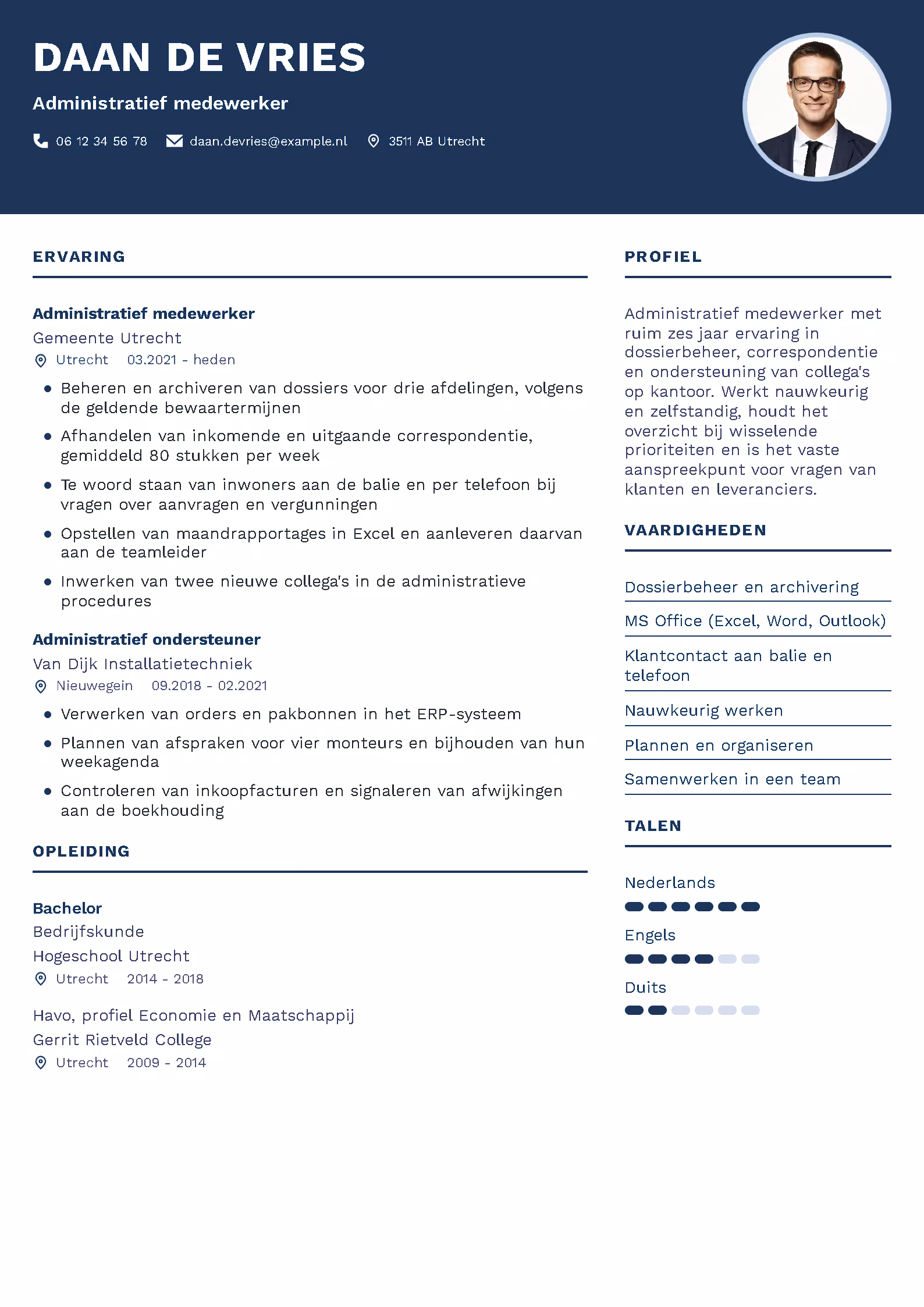 Marineblauw Premium