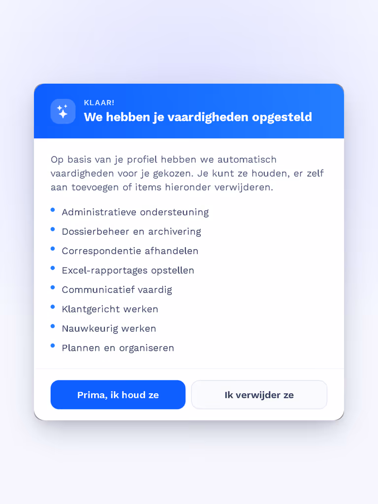 Cv-bouwer – vaardigheden afgestemd op de functieomschrijving